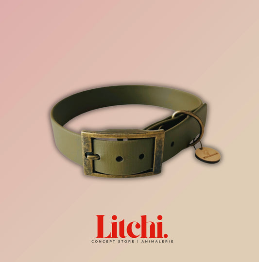 Collier BioThane® - Olive