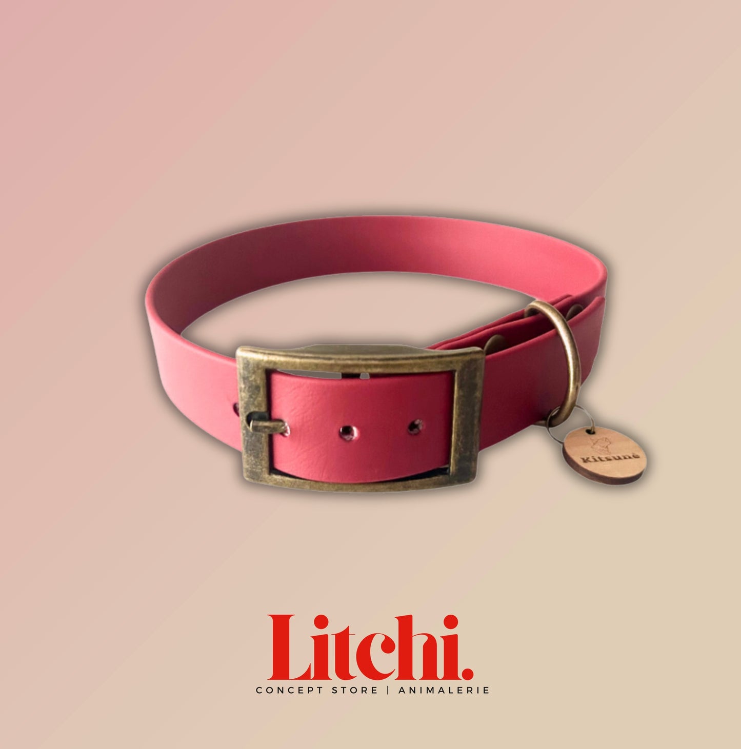 Collier BioThane® - Rouge