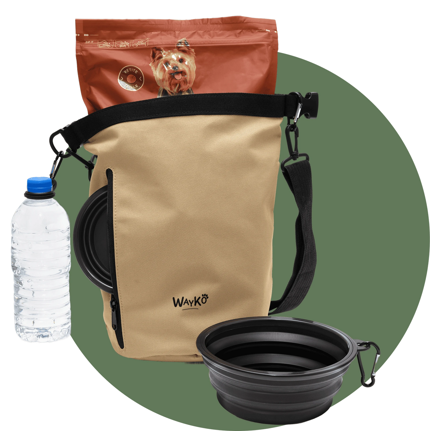 Croq’Vadrouille – Sac de voyage modulable pour chien | Randonnée & road trip - Wayko