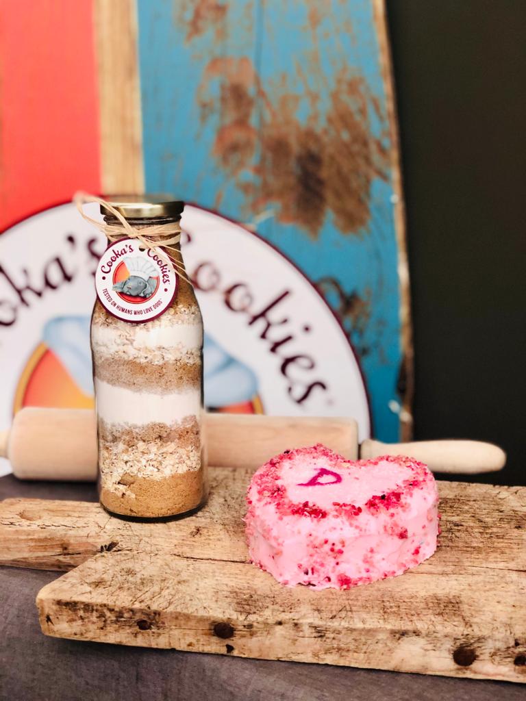 Gâteau en bouteille - Préparation de gâteau au poulet