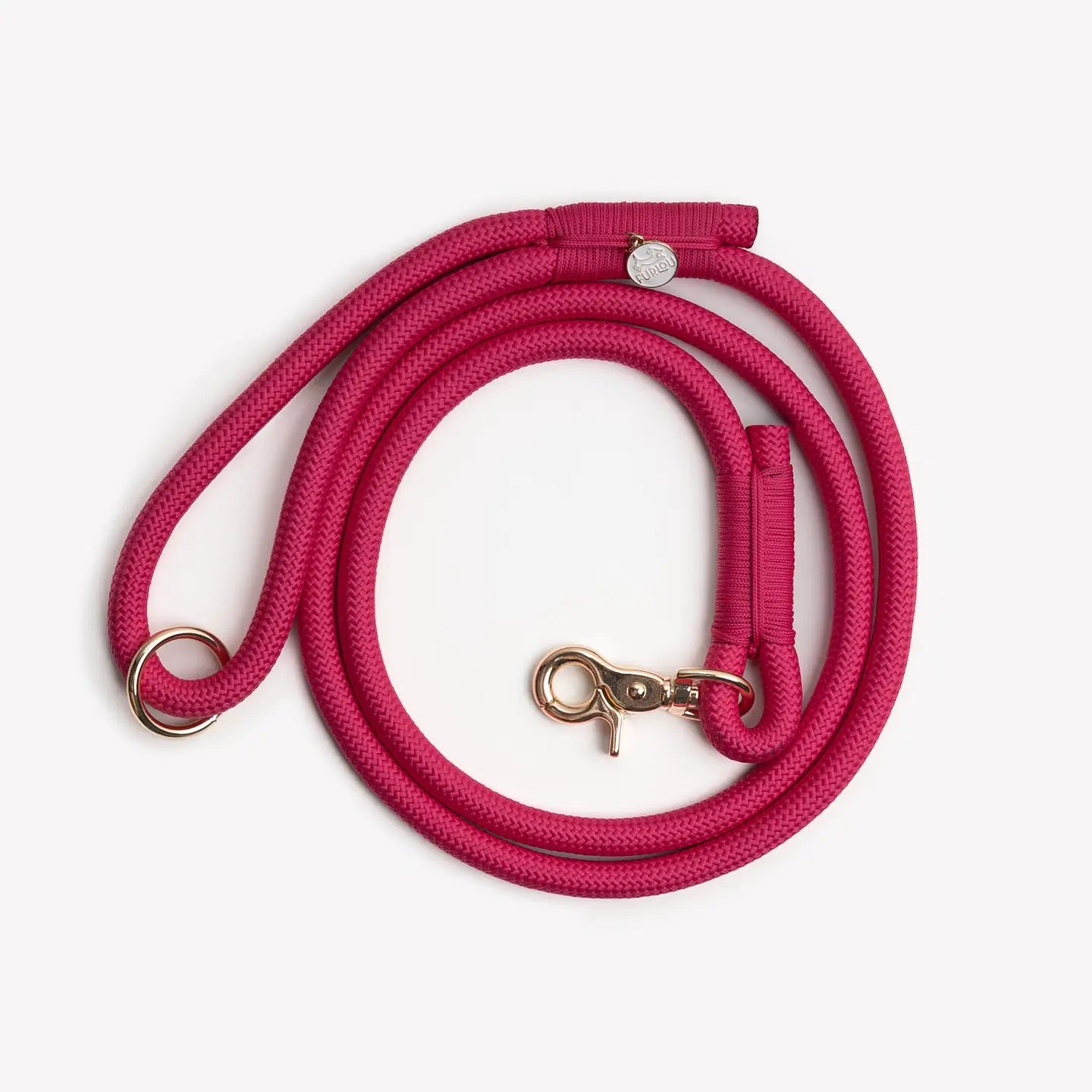 Laisse en corde tressée - Magenta - Furlou