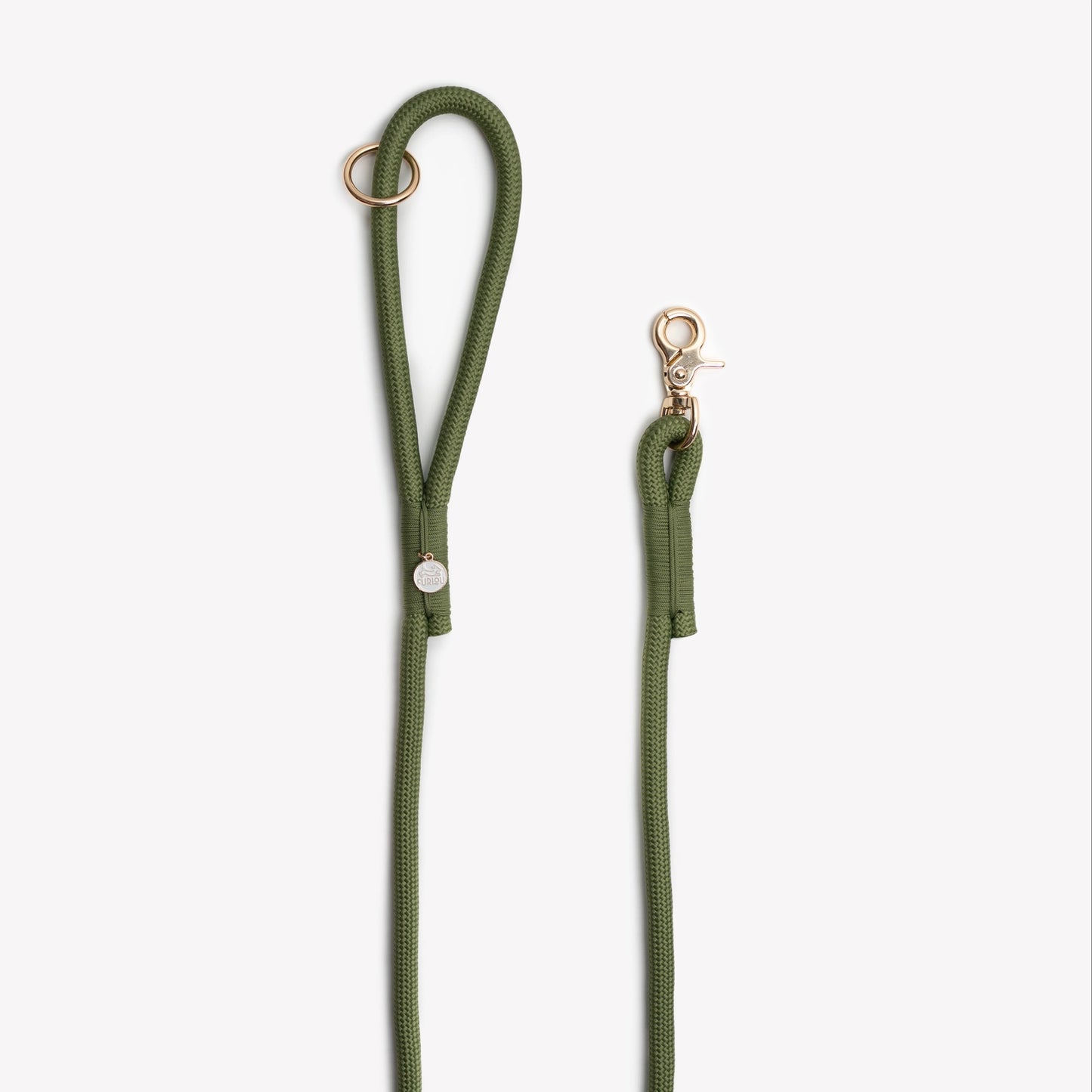 Laisse en corde tressée - Verte - Furlou