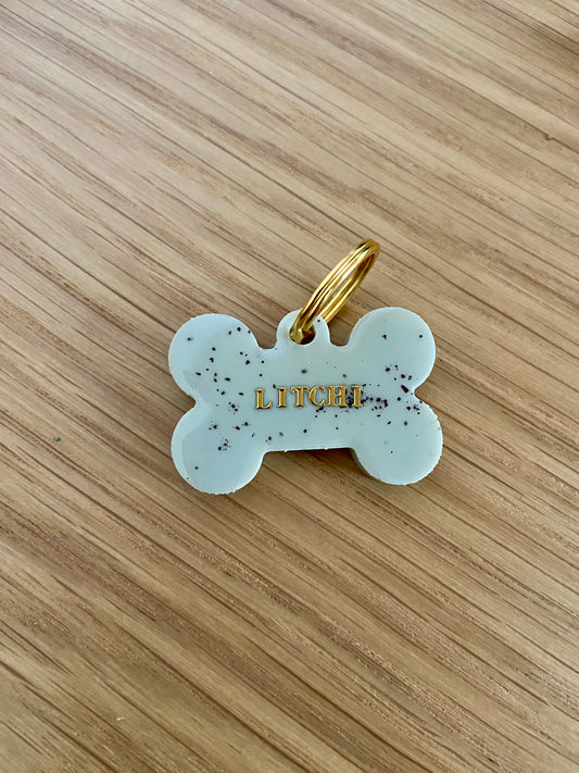 Médaille en résine beige - Cookie
