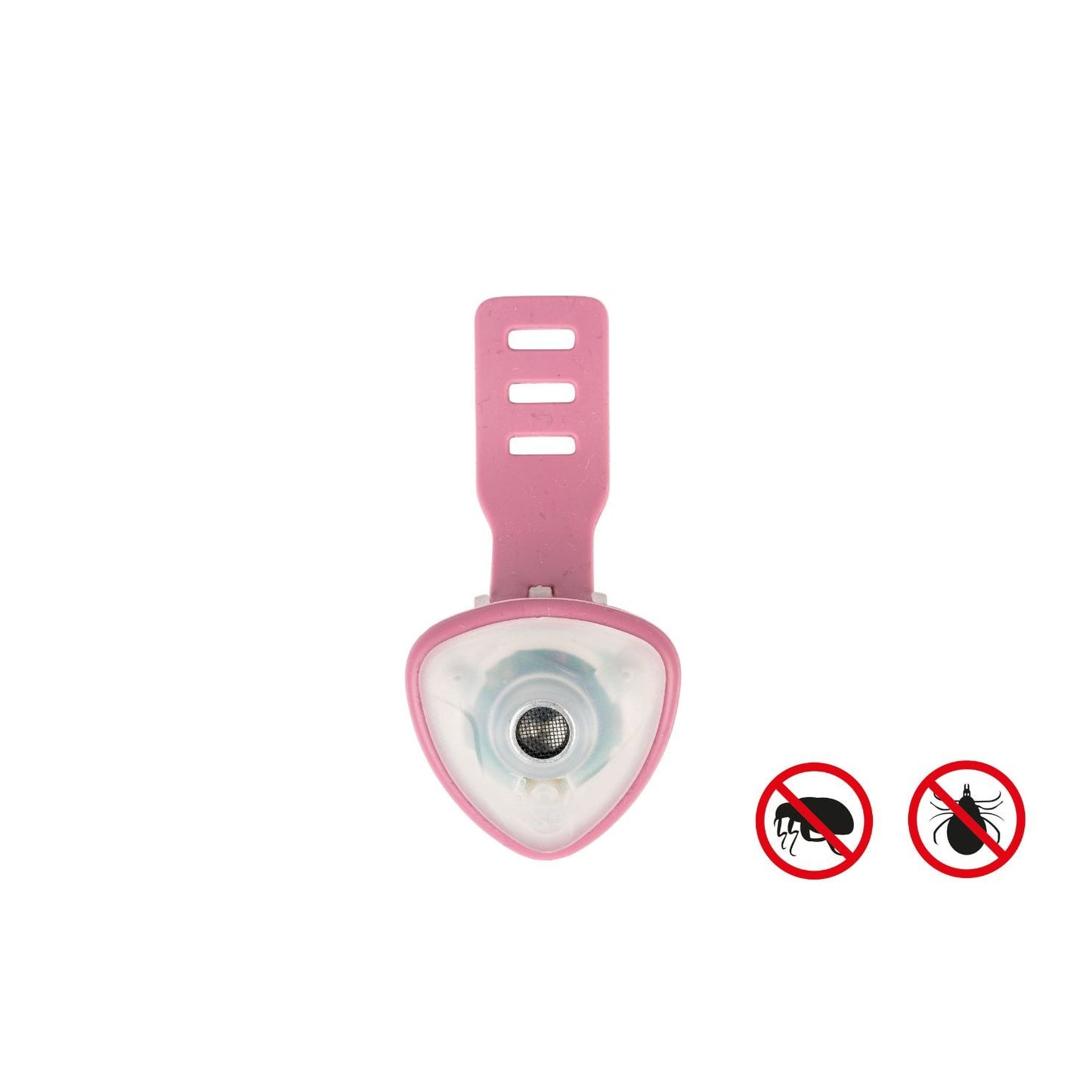 Soundshield™ – Répulsif ultrasonique anti-tiques et anti-puces pour chien (sans produits chimiques) - Rose