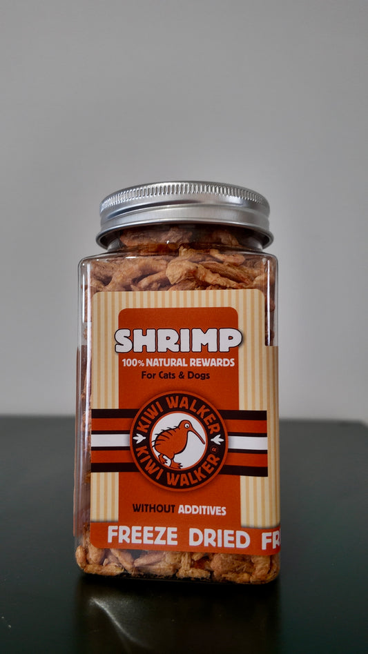 Friandises lyophilisées 100 % crevettes pour chien et chat