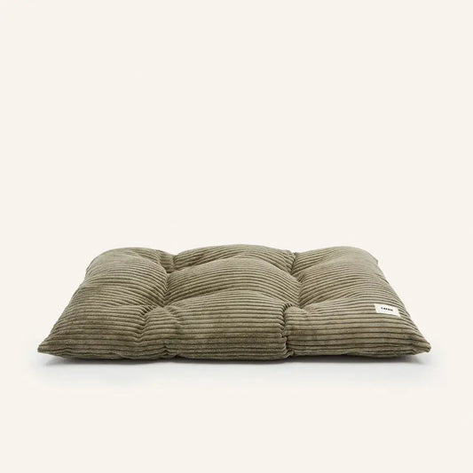 Coussin pour chien en velours côtelé - Kaki