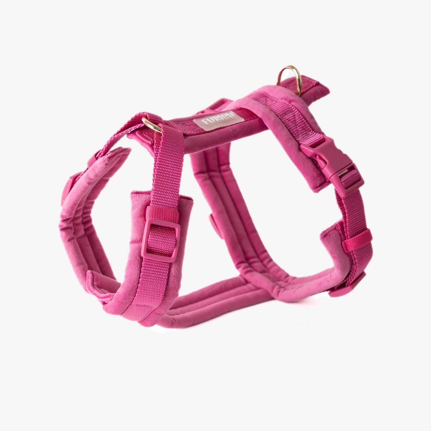 Harnais pour chiens en velours - Magenta - Furlou