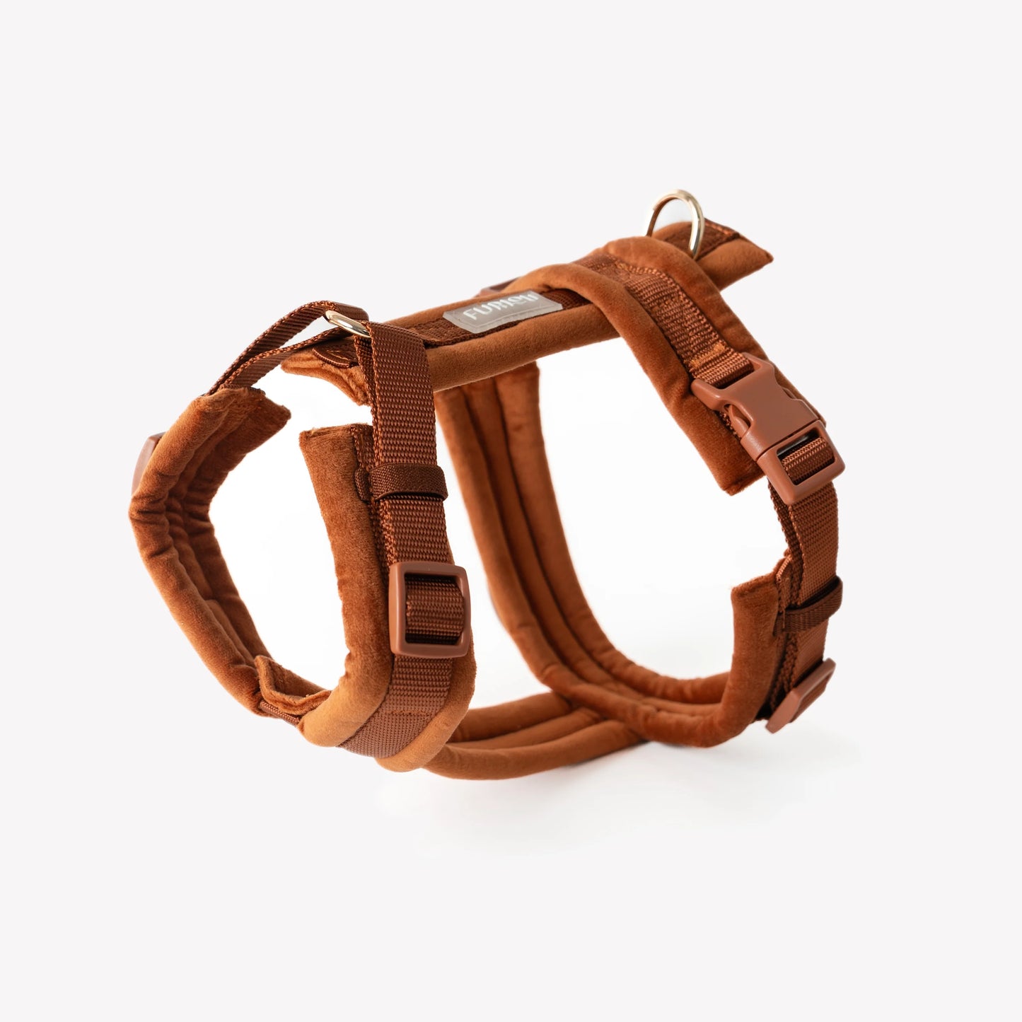 Harnais pour chiens en velours - Marron - Furlou