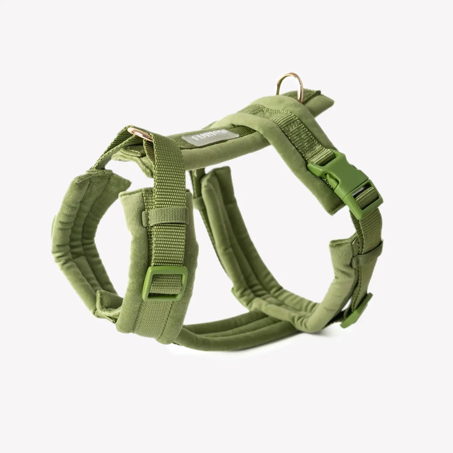 Harnais pour chiens en velours - Vert - Furlou