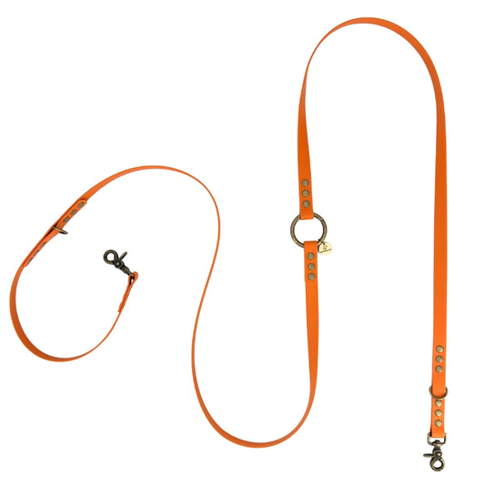 Laisse multi-positions BioThane® - Orange