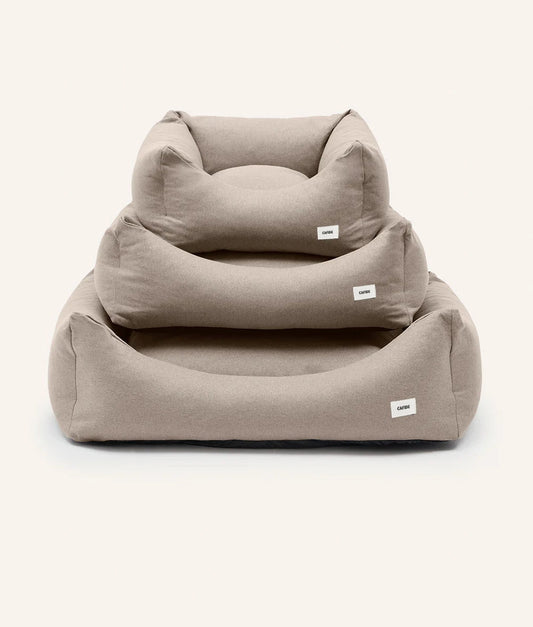 Lit pour chien amovible, durable et écoresponsable - Beige