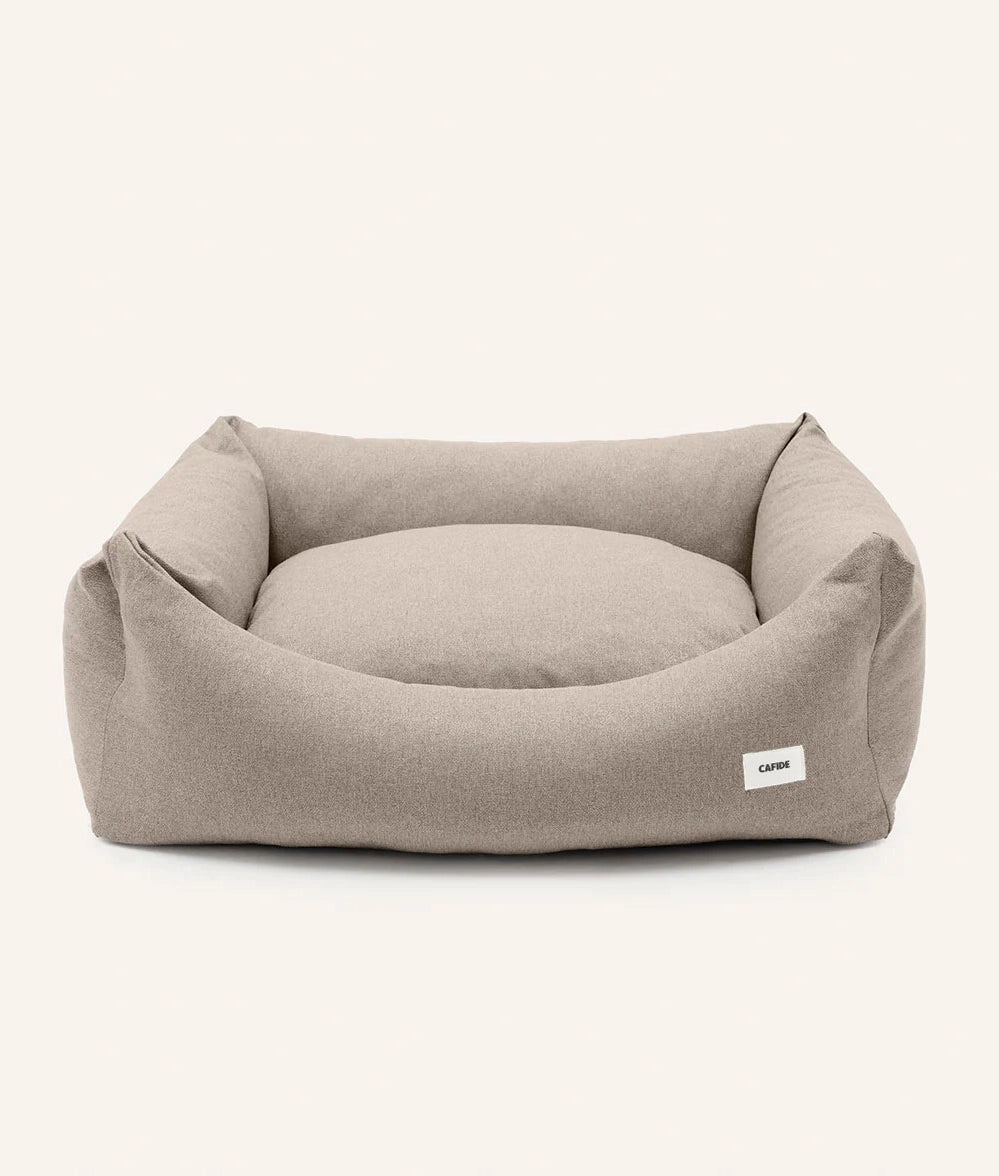 Lit pour chien amovible, durable et écoresponsable - Beige