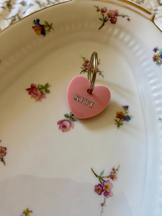 Médaille en résine rose - Candy