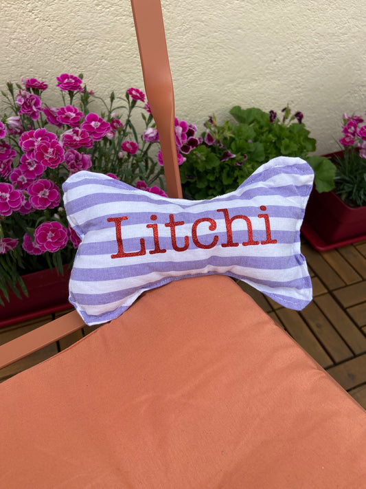 Os personnalisable pour chien - motif marinière