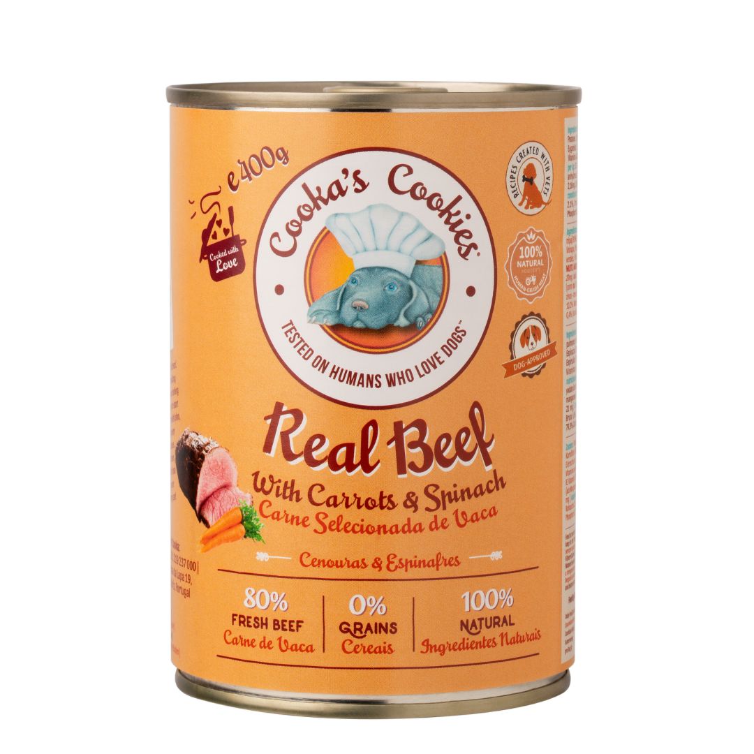 Nourriture humide naturelle pour chiens - Boeuf
