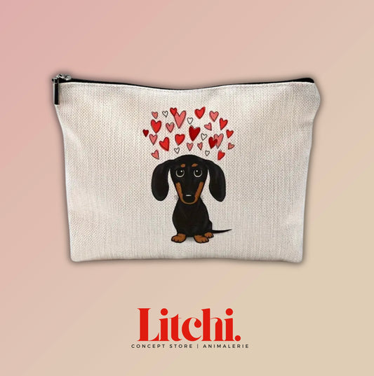 Trousse à motif Teckel