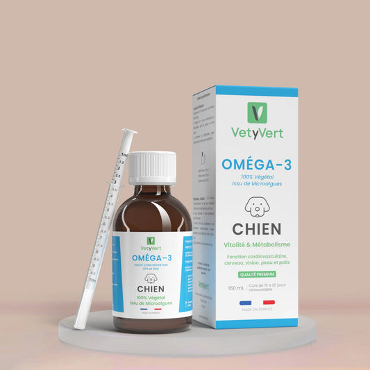 Oméga-3 chien : complément alimentaire du quotidien riche en oméga-3, EPA et DHA