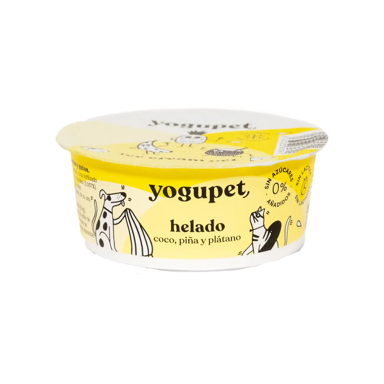 Crème glacée Yogupet - Noix de coco, ananas & banane
