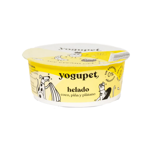 Crème glacée Yogupet - Noix de coco, ananas & banane